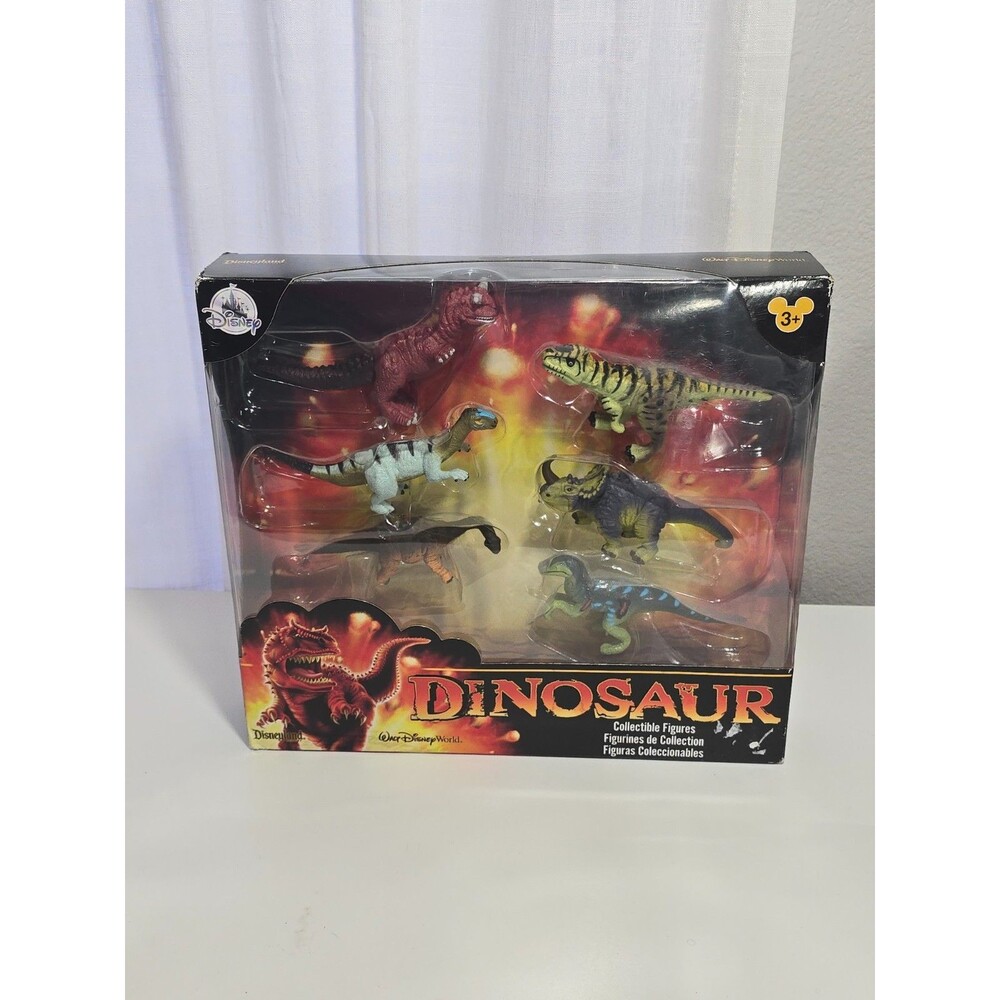 Disney Parks Animal Kingdom Dinosaur Attraction 6 Figure Toy Set NEW RETIRED
